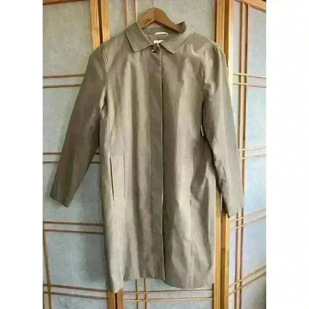 NWT, Women's Trench Coat, Medium, Amazon Essentials, Taupe, Mid-length, - Picture 6 of 12